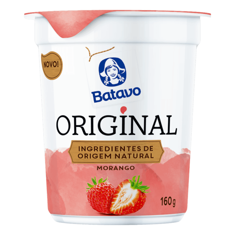 Iogurte Batavo Original Morango 160g